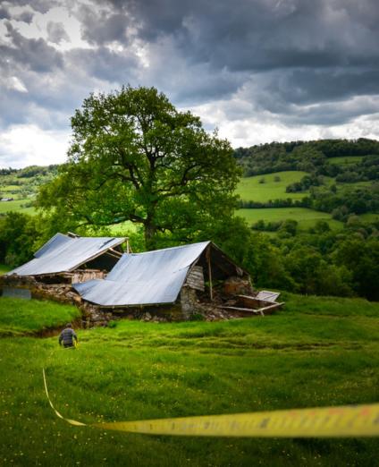 Glissement de terrain à Sauvat (Cantal, 2014)